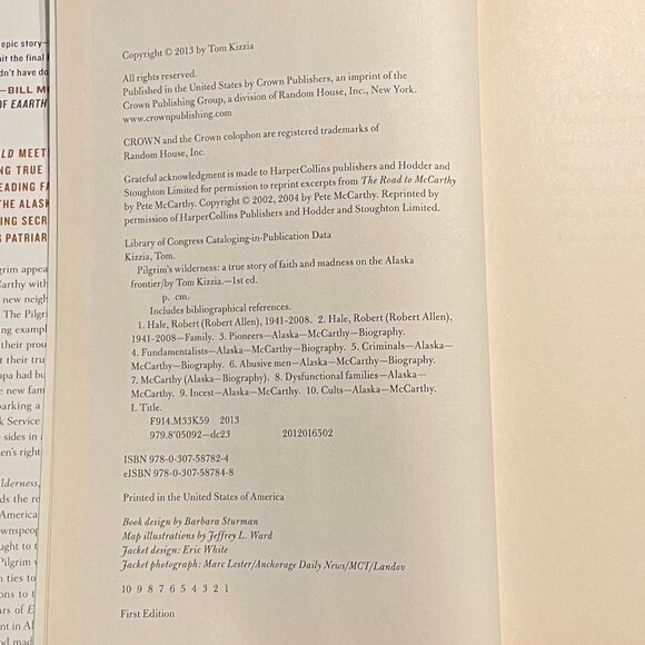 "Pilgrim's Wilderness," by Tom Kizzia, 2013 First Ed. Hardcover - Picture 7 of 8